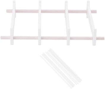 WEBEEDY 1 juego de herramientas reutilizables para horno, soporte de cerámica para colgar, soporte de combustión para colgar a altas temperaturas, reutilizable, resistente a la cerámica