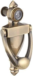 Prime-Line Products S 4235 Door Knocker & Viewer, Diecast Construction, Antique Brass Finish, 160 Degree View