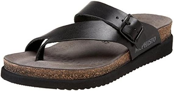 Mephisto Women's Helen Thong Sandals, Black/Sandanyl, 8