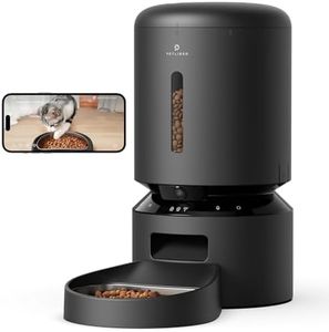 PETLIBRO Automatic Cat Feeder with Camera, 1080P HD Video with Night Vision, 5G WiFi Pet Feeder with 2-Way Audio, Low Food & Blockage Sensor, Motion & Sound Alerts for Cat & Dog Single Tray