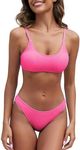 Fanuerg Women's Ribbed Bikini Sets 