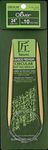 Clover Takumi Bamboo Circular 24-Inch Knitting Needles, Size 10