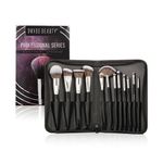 Swiss Beauty Professional Face & Eye Brush Set of 12 | Synthetic Fibres | Easy Blending | Face & Eye Makeup