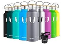 Super Sparrow Stainless Steel Water Bottle - 750ml - Vacuum Insulated Metal Water Bottle - Standard Mouth Flask - BPA Free - Straw Water Bottle for Gym, Travel, Sports