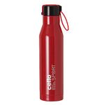 Cello Maestro Stainless Steel Vacuum Insulated Flask | Hot & Cold Water Bottle with Screw top Lid | Double Walled Water Bottle for Sports, Gym, Outdoor, Travel | Red | 1000ml