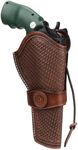 TOURBON Leather Gun Holster for Pistol, Belt Carrier Open Top Pistol Holster