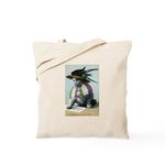 CafePress Suffragette Cat Tote Bag Natural Canvas Tote Bag, Reusable Shopping Bag