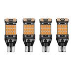 Ramanta 360° Reflecting 45 SMDs T10 Socket LED Indicator Bulbs Parking Light Bulbs Compatible with Apache | Ntorq | T10 Fitment Only (12 V; 5 W; Pack of 4)