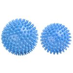 SIMPLECOOL Spiky Massage Ball For Feet Set Of 2 Hard Foot Massage Balls Massager For Plantar Fasciitis. All Over Body Exercise Ball For Trigger Point Therapy Muscle Recovery Pain Relief(Blue 7Cm/9Cm)