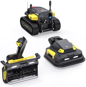 YARBO Robot Lawn Mower Pro and Snow Blower with Modular Design, Auto-Recharging, AI Multi-Zone Mapping & RTK GPS for Navigation