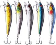 TUXIBIN 5Pcs Topwater Fishing Lures bass lures Set 8.6cm 9.3g Fishing Hook Rotating Tail Fishing Tackle Bait for Freshwater Saltwater Carp Bass Pike TXB5-3
