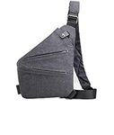 Wander Plus Anti Theft Bag, Anti Theft Travel Bag for Women Men, Travel Purses Anti Theft Crossbody Bags, Wander Travel Bag with Adjustable Strap for Casual (Grey, Right Shoulder)