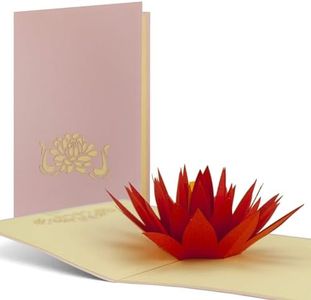 Carte 3D pop up pour souhaiter une bonne retraite, un bon rétablissement ou un bon anniversaire à thème zen/nature. Sobre et élégante, carte de voeux pour différentes occasions, F03