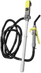 TERA PUMP TREP03-TXL Multi-Purpose Powered Liquid Transfer Pump - 110V AC / 12VDC, 2.9 GPM, 10ft Discharge Hose (Great for Gas Diesel/Kerosene and more)