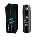 Maverton Personalised Insulated Coffee Mug for Man - Stainless Steel Coffee Cup Travel Mug - Thermal Mug with Spill-Proof Lid for him - Stainless Steel Drinking Cup - for Birthday - Truck