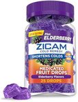 Zicam Cold Remedy Zinc Medicated Fruit Drops, Elderberry, Homeopathic, Cold Shortening Medicine, Shortens Cold Duration, 25 Count