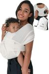 Konny Baby Carrier Summer | Ultra-Lightweight, Hassle-Free Baby Wrap Sling | Newborns, Infants to 44 lbs Toddlers | Soft and Breathable Fabric | Sensible Sleep Solution (Cream, 5XL)