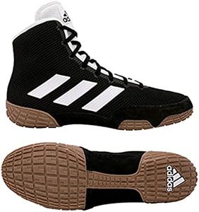 adidas Boy's Tech Fall 2.0 Unisex Wrestling Shoes, Black/White, 5.5 Little Kid