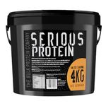 SERIOUS PROTEIN – Protein Powder – 4kg – Low Carb – Supports Lean Muscle Growth – Recovery Supplement - The Bulk Protein Company - 133 Servings (Salted Caramel)