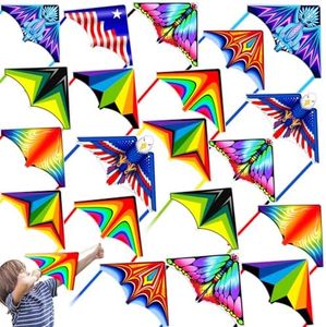 20 Pcs Mini Kite Finger Launcher Kites Easy to Fly on Beach| Park|Garde|Yard, Mini Kites for Kids Age 4-8 &Teens Adult,Great Outdoor Toys Birthday Gifts Party Favor Stocking Stuffers