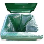 2Work Wheelie Bin Liner Clear (Pack of 100) KF73374