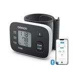 OMRON RS3 Intelli IT Automatic Wrist Blood Pressure Monitor for Home Use or on the Go – Clinically Validated, Blood Pressure Machine - Free Smartphone App Ios/Android, Cuff Wrap Guide and 30 Memories