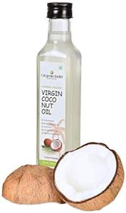 Orgrain India Certified Organic Raw Cold Pressed Extra Virgin Coconut Oil | Unrefined, Zero Heat Process, Supports Immunity, Hair & Skin, Massage, 100% Edible with Rich Tropical (250ml)