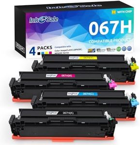 INK E-SALE 067H 067 High Capacity Toner Cartridge Compatible Replacement for Canon 067H 067 Works for Canon Color ImageClass MF656Cdw MF653Cdw MF654Cdw LBP632Cdw MF652Cw LBP630 MF650C Series 4-Pack