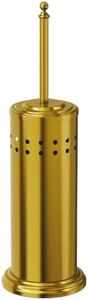 Dowry Toilet Plunger with Holder for Bathroom Gold 18.7In