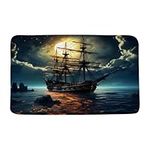 FGYGYK Pirate Ship Bath Mat Nautica