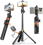 OOHHEE 62” Phone Tripod with Remote, Tripod for iPhone & Selfie Stick, High Strength Legs & Extendable Tube Tripod Stand, Fit for iPhone 14 Pro Max/14 Pro/13/Samsung S22/Camera