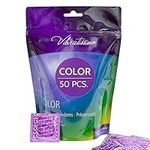 VIBRATISSIMO Colour Condoms 50-Pack I Feel-Real & Extra Lubricated I Condoms for m´Men I Colourful Condoms I Male Contraception I Colourful Pack Including red, Black, Green, Yellow, Gold.