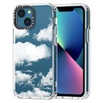 MOSNOVO Case for iPhone 13 - Clear Slim Shockproof TPU+PC, [ 6.6 ft Drop Protection/Anti Peel Off ] - Cloud