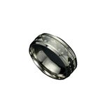 Stainless Steel Luminous Band Ring Glow In The Dark Batman Punk Men Women Universal (silver,8)