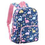 Kids Backpack Girls, ChaseChic Lightweight Toddler Backpack with Security Reflective Strips, Cute School Bag with Bottler Holder for Kindergarten Preschool, Pink Dinosaur