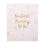 Hallmark Mummy-to-Be Card - Contemporary Design On Textured Board with Gold Foil Lettering