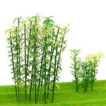 Ymeibe 100pcs Model Bamboo Trees Miniature Landscape Plastic Bamboo Trees 4 Scale 1:75