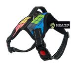 Eagle Pets No-Pull Reflective Dog Harness Walk Your Pup Stress-Free Stay Visible and in Control with Our Reflective No-Pull Dog Harness (XS, Rainbow Bliss)