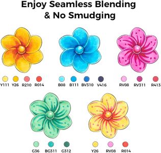 Ohuhu 216-Color Brush Markers Set – Dual Tips for Artists