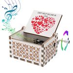 Bolunlun Can't Help Falling in Love Wooden Music Box, Carved Music Box Box for Love a Wooden Music Box, a Gift for Girlfriend, Boyfriend, Husband, Wife, Lover. (Love)