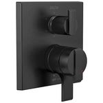 Delta Faucet T27967-BL Angular Modern Monitor 17 Series Valve 6-Setting Integrated Shower Trim with Diverter, Matte Black