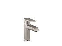 KOHLER 97060-4-BN Hint Single-Handle Bathroom Sink Faucet with Pop-Up Drain, One-Hole Bathroom Faucet, 1.2 GPM, Vibrant Brushed Nickel