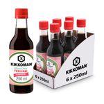 Kikkoman Gluten Free Teriyaki Marinade & Sauce, 250ml (Pack of 6)