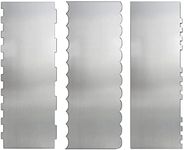 3 Pieces Large Cake Scraper Stainle