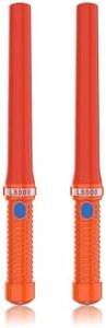 ITENGHUA 16 inch LED Traffic Control Batons, Signal Traffic Wand，2pc C Dry-Cell Batteries(Not Include) Safety Air Marshaling Wand for Parking, Airport and Road Traffic Contol, Orange 2PCS