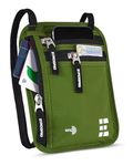 Zero Grid Neck Wallet w/RFID Blocking- Concealed Travel Pouch & Passport Holder