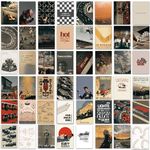 MERI HOME Formula 1 Poster Wall Art Collage Kit - 48 Pcs F1 Car Racing Decor Photo Collage - Best Gifts For F1 Fans, SPort Car Wall Art Prints - Living Room Or Office Decorations 4x6 UNFRAMED