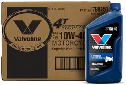 Valvoline 4-Stroke Motorcycle SAE 10W-40 Motor Oil 1 QT, Case of 6