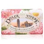 Nesti Dante Dolce Vivere Fine Natural Soap - Pisa - White Magnolia, Apricot Blossom and Lilium, 8.8 Oz