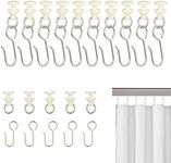 80 Pcs Curtain Hooks and Gliders Se